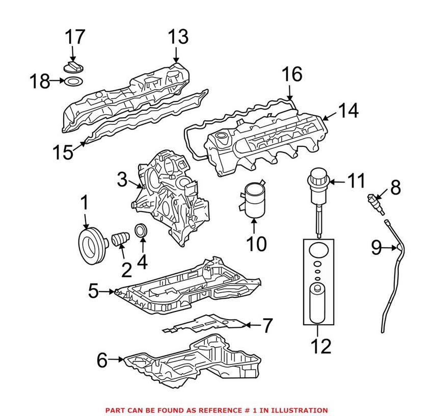 Engine Crankshaft Pulley (With Engine Harmonic Balancer) Genuine